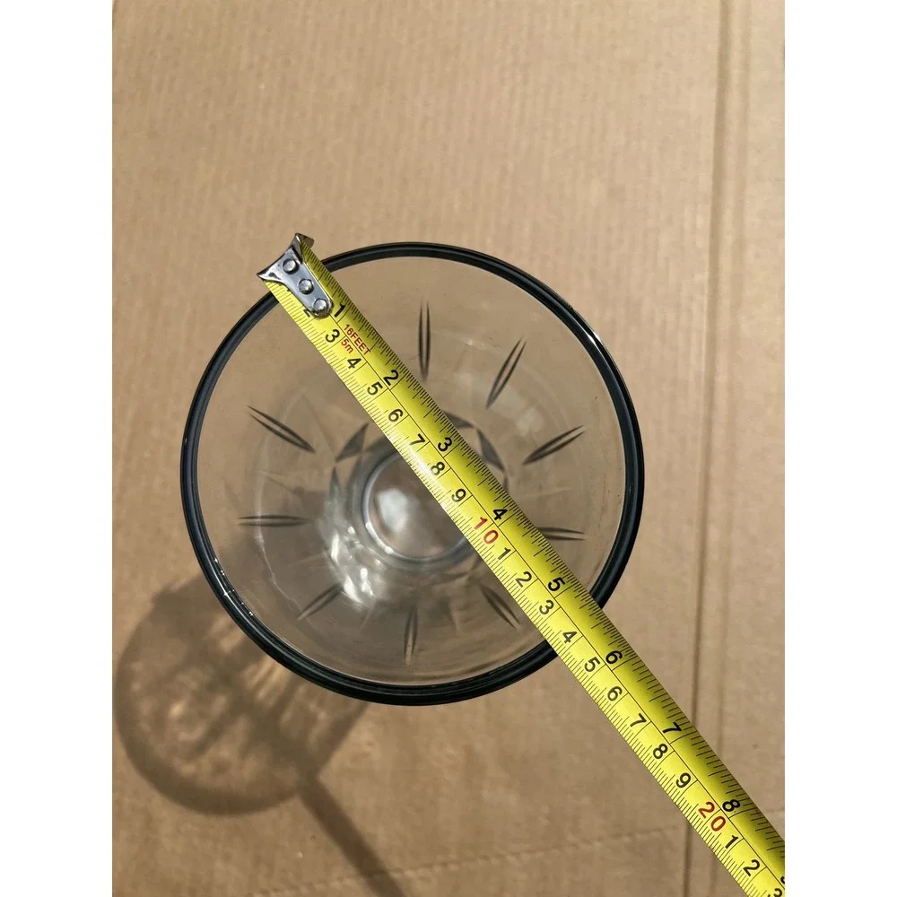 Syndicate Sales Inc Clear Glass Faceted Vase 9